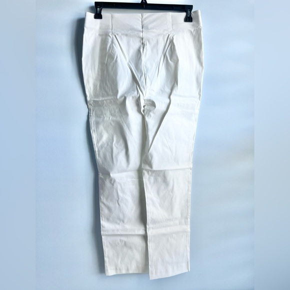 Rafaella Women's Stretch Ankle Pant - White Size 12 - Picture 7 of 8